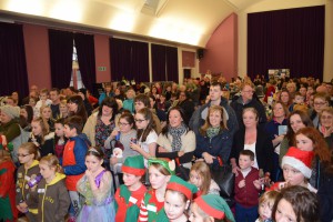 00050Alva Christmas Fayre '15 - Crowd watching Stevie  