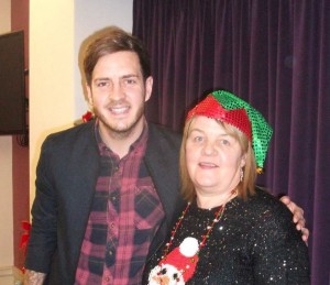 00100Alva Christmas Fayre '15 - Stevie with Sandra Rees  